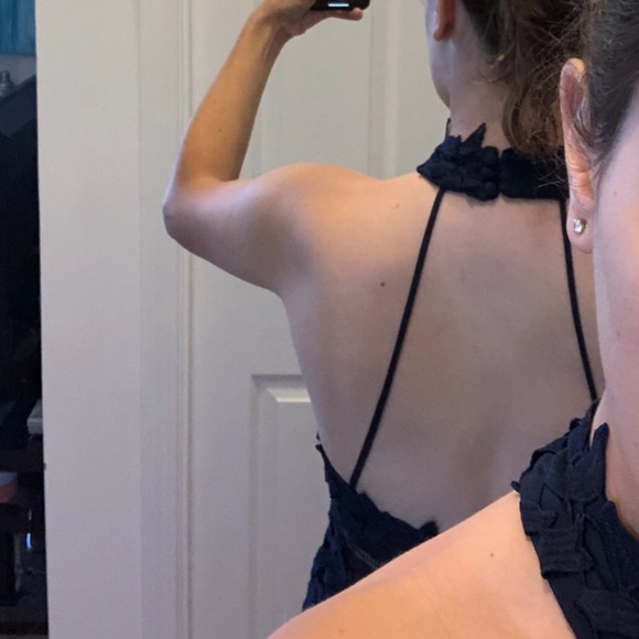 Bardot Navy Dress - Picture 4 of 4